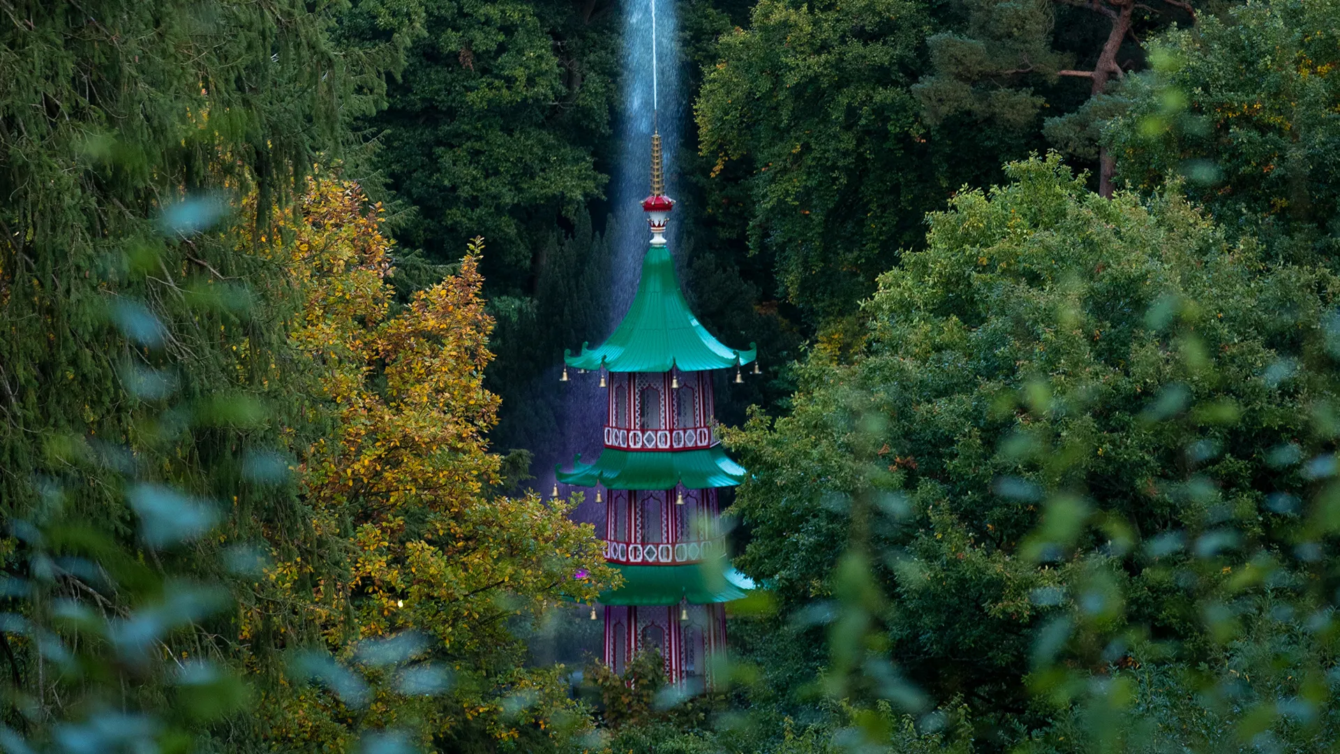 Winter Pagoda Fountain