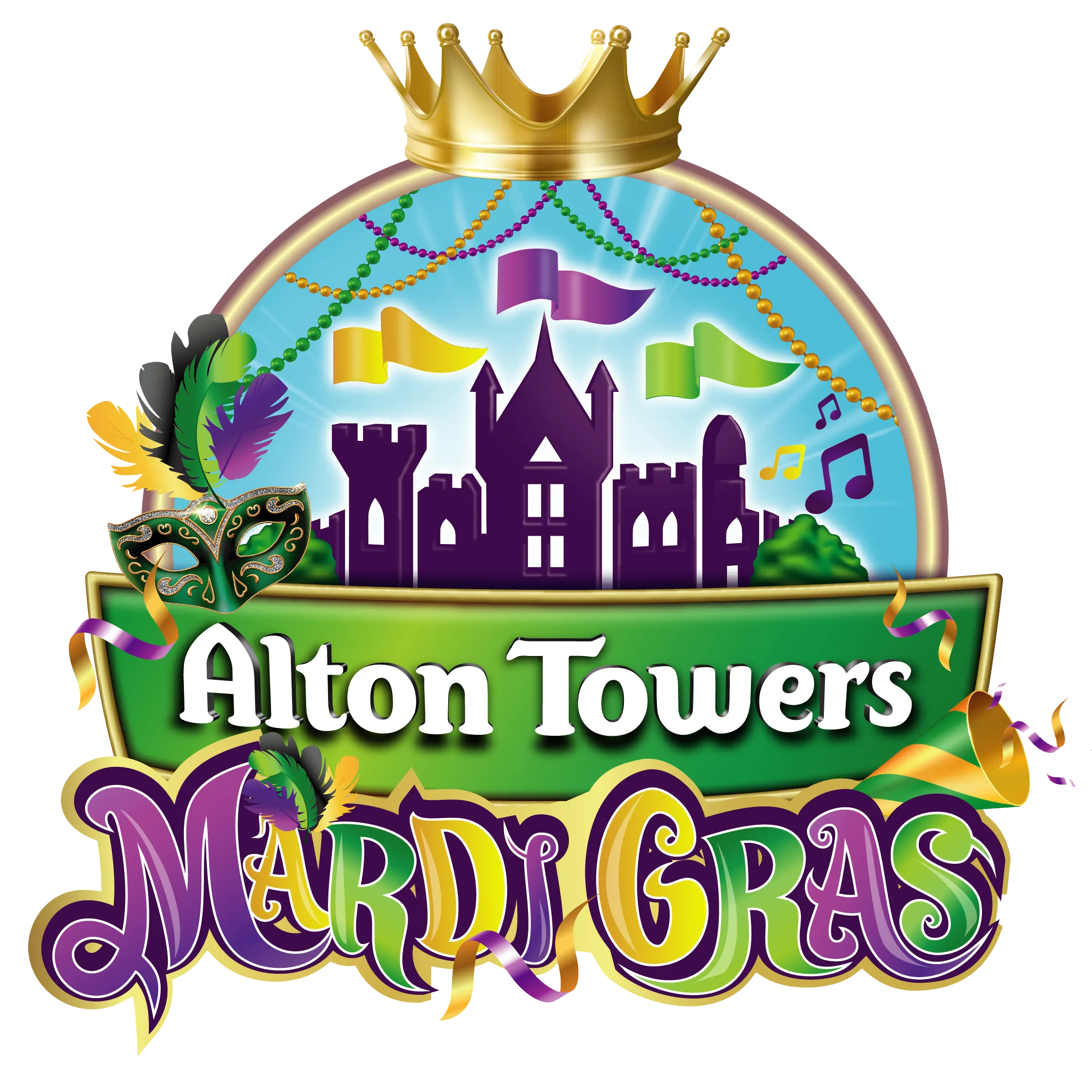 Mardi Gras Logo Square