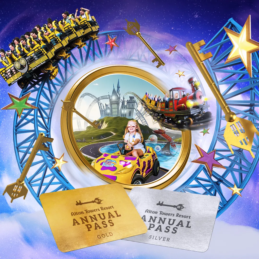 Alton Towes Resort Silver and Gold Annual Pass graphic