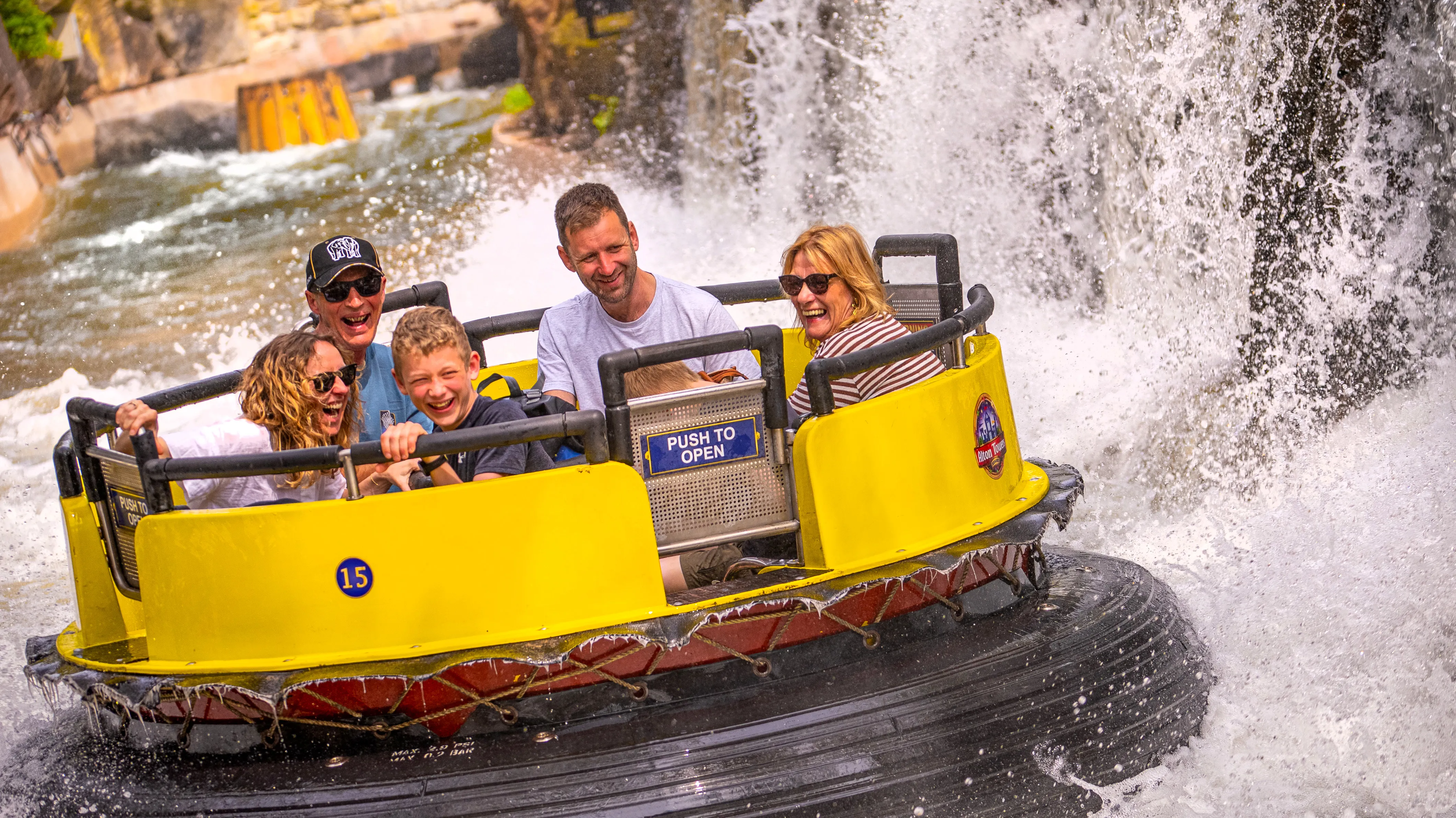 Group at Congo River Rapids at Alton Towers Resort