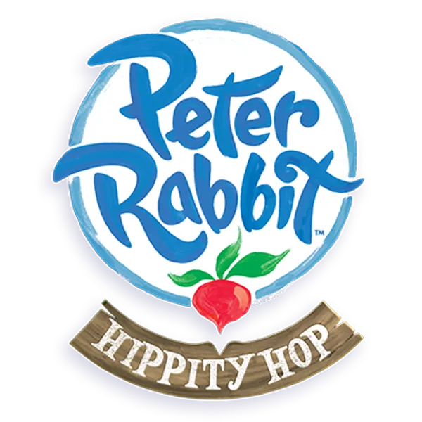 Peter rabbit hippity hop - logo